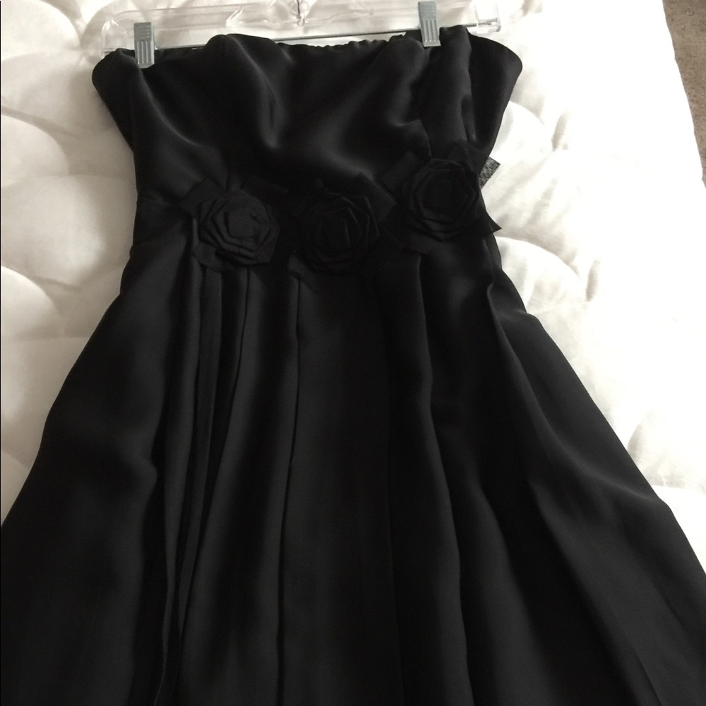 The Limited Black satiny dress